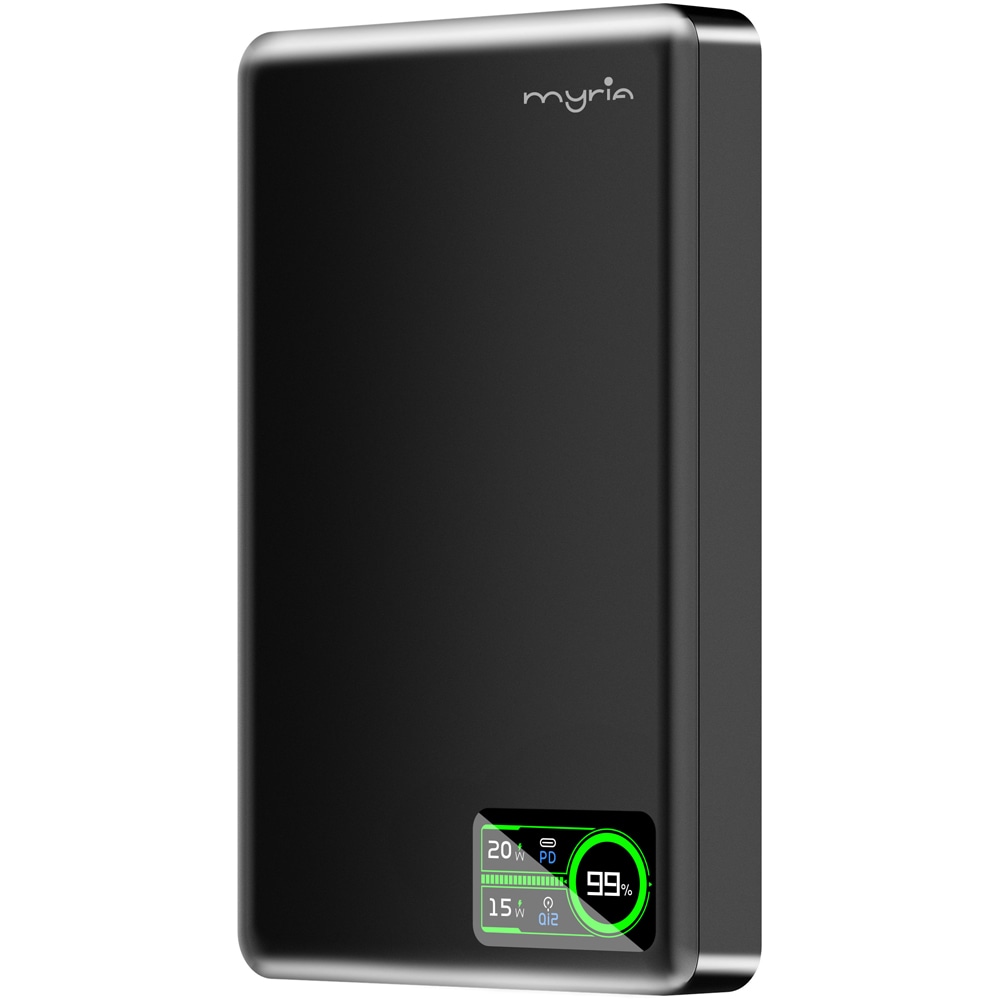 Baterie externa MYRIA MY9220BK, 10000 mAh, USB-C, magnetic, negru