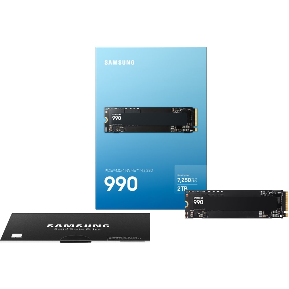 Solid-State Drive (SSD) SAMSUNG 990, 2TB, PCI Express 4.0 x4, M.2, MZ-V9V2T0BW