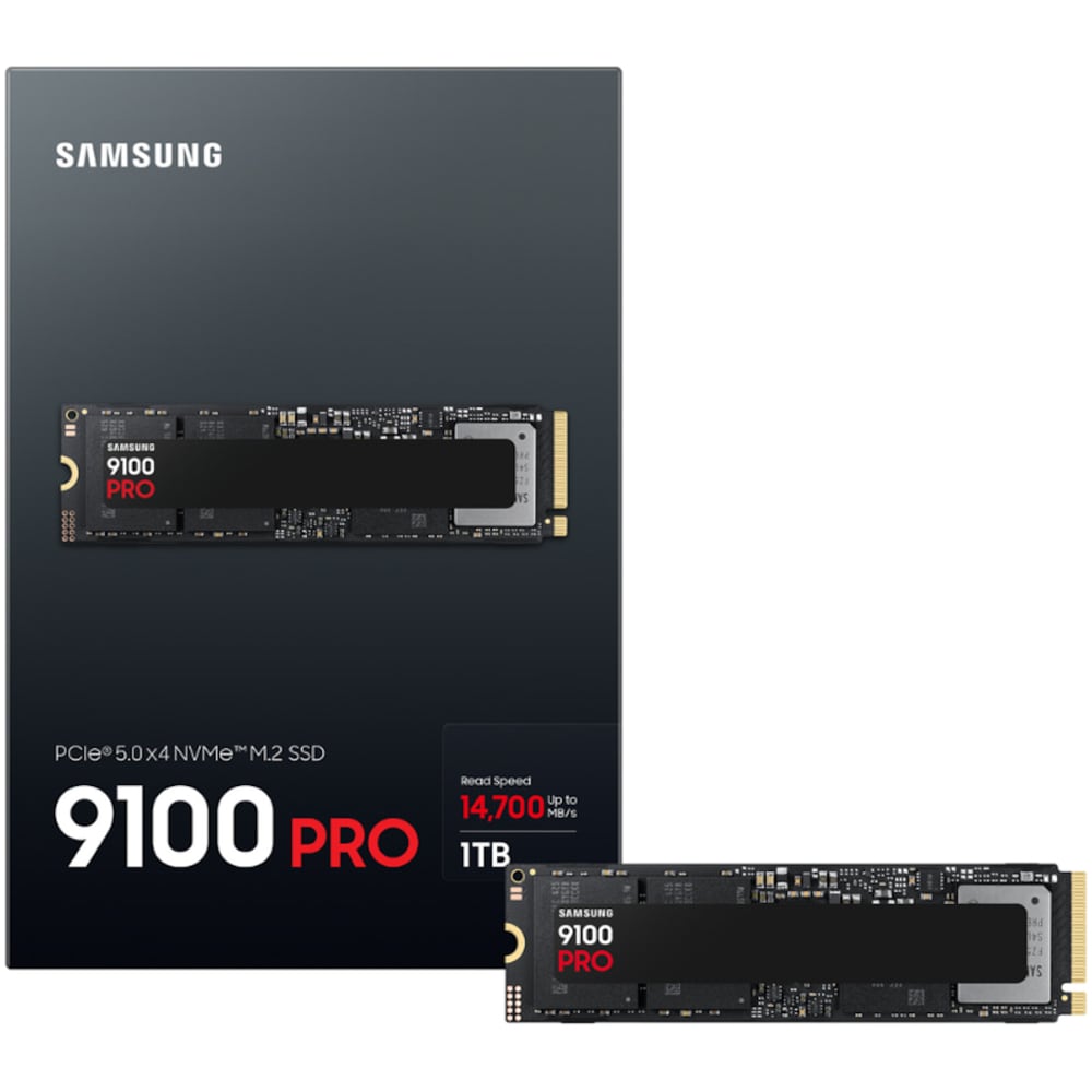 Solid-State Drive (SSD) SAMSUNG 9100 Pro, 1TB, PCIe NVMe 5.0 x4, M.2, MZ-VAP1T0BW