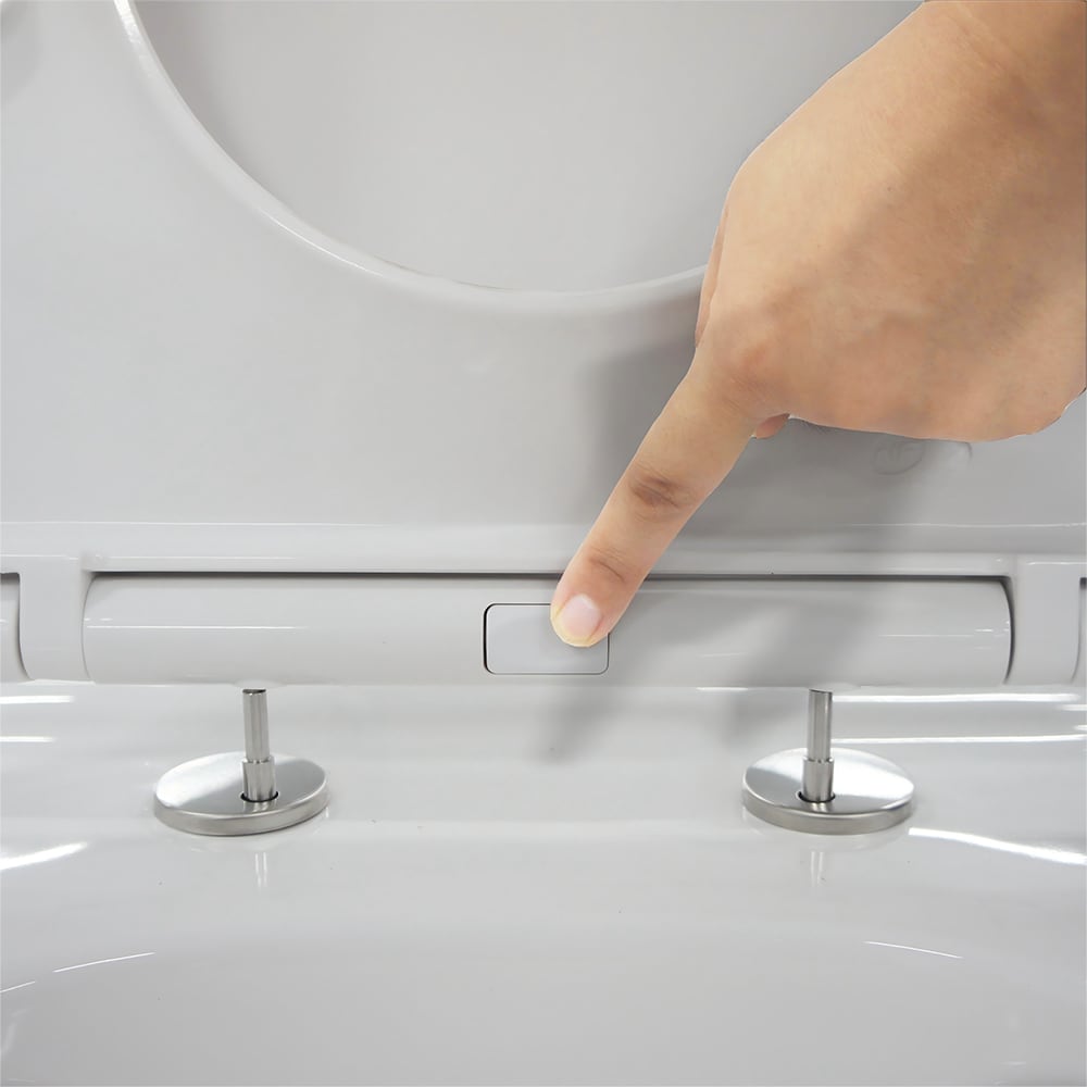 Capac WC GOODHOME Cavally N-001, inchidere lenta, duroplast, alb