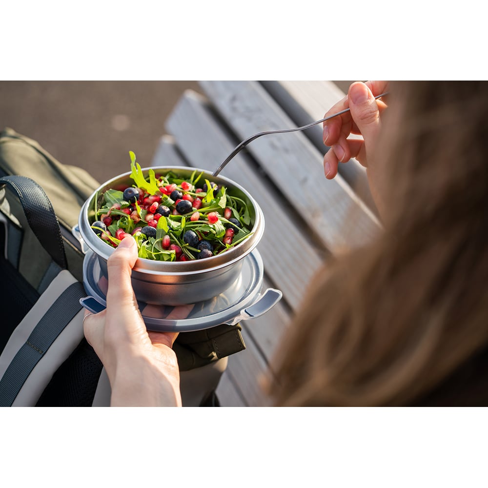 Caserola TEFAL Masterseal N1150210,  0.7L, otel inoxidabil, gri