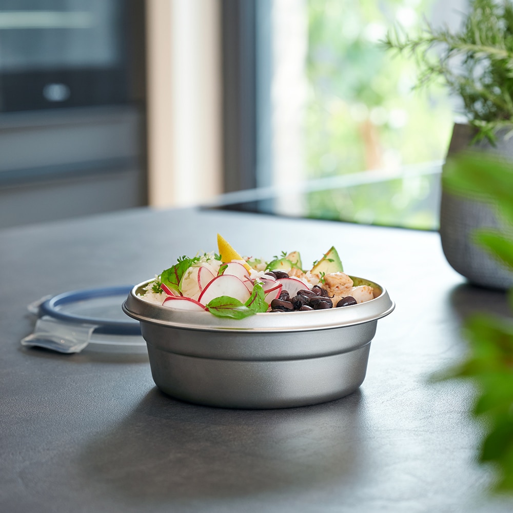 Caserola TEFAL Masterseal N1150210,  0.7L, otel inoxidabil, gri