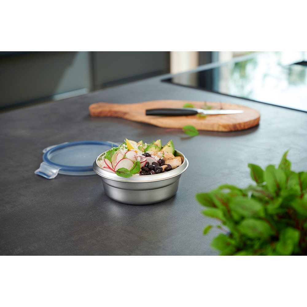 Caserola TEFAL Masterseal N1150210,  0.7L, otel inoxidabil, gri