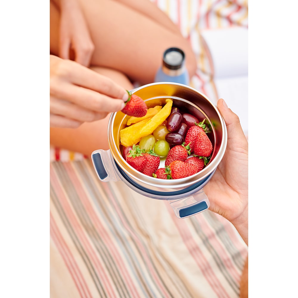 Caserola TEFAL Masterseal N1150210,  0.7L, otel inoxidabil, gri