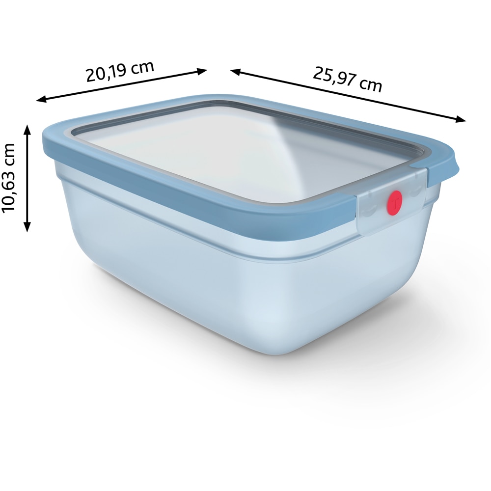 Caserola TEFAL Oneclick N1211610, 3l, plastic, albastru