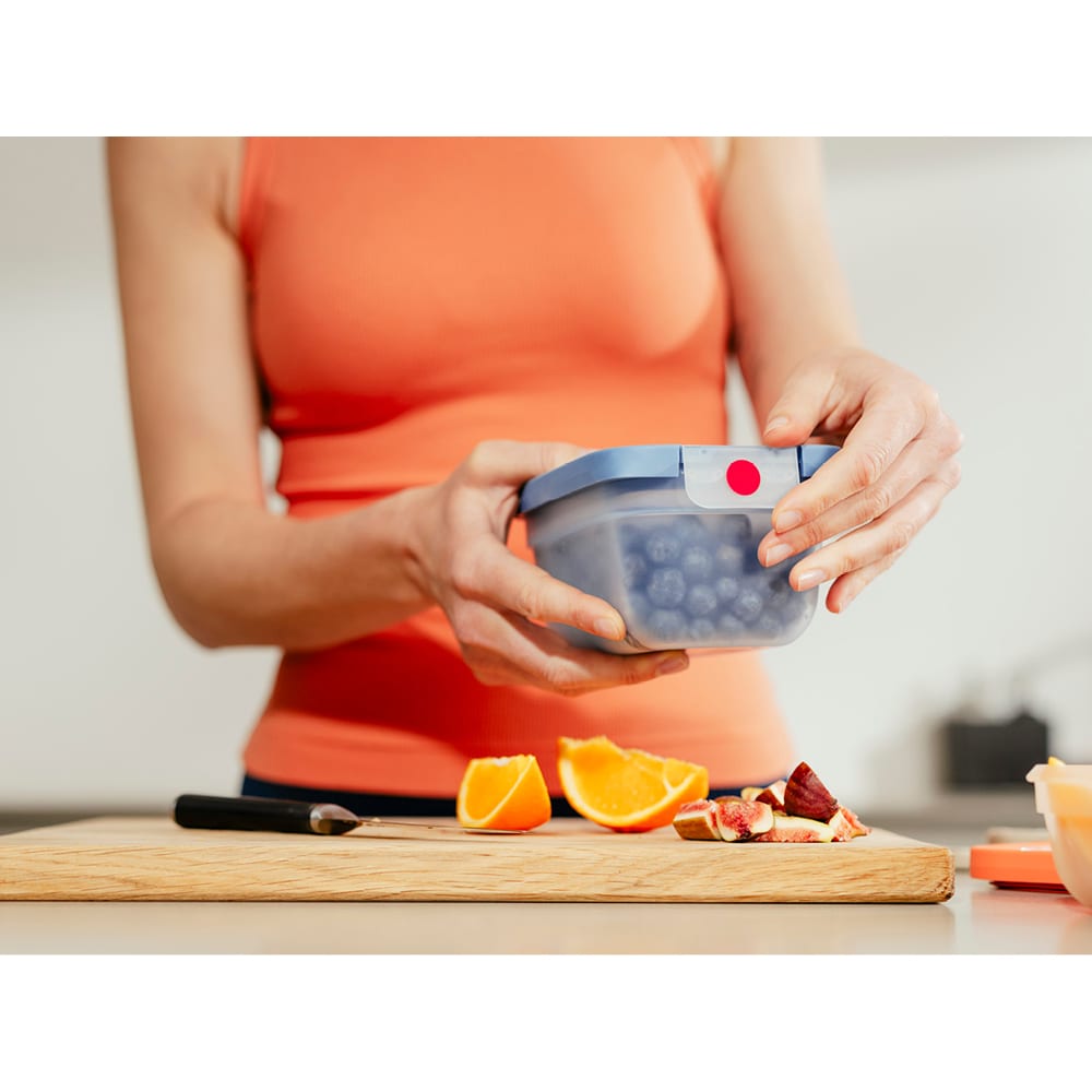 Set caserole TEFAL Oneclick N1230210, 5 piese, 0.5-2.3l, plastic, albastru