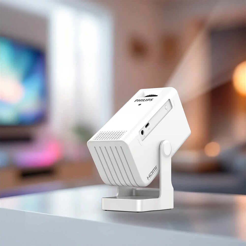 Videoproiector PHILIPS NeoPix 140, Full HD, 150 lumeni, Wi-Fi, alb