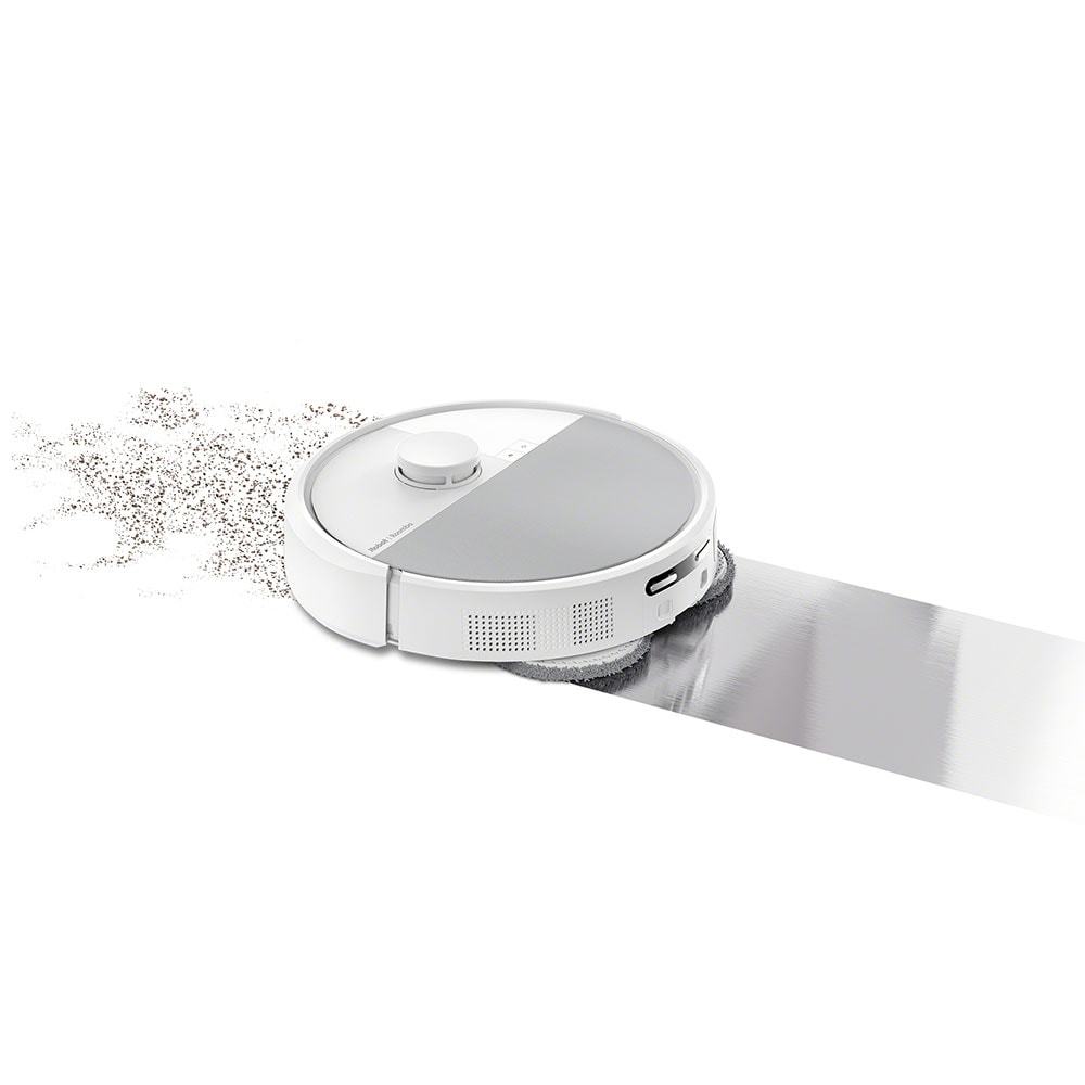 Aspirator robot IROBOT Roomba Plus 505 Combo+ N185240, 0.29l, autonomie max 180 min, functie mop, alb