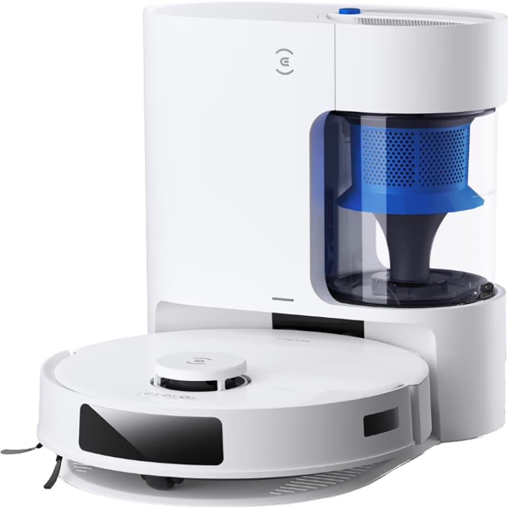 Aspirator robot ECOVACS Deebot N20 Plus N20PLUSWHs, 0.4l, 14.8V, autonomie max 300 min, tehnologia ZeroTangle Anti-Tangle, functie mop, alb