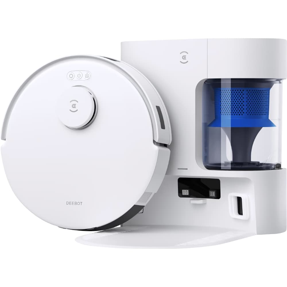 Aspirator robot ECOVACS Deebot N20 Plus N20PLUSWHs, 0.4l, 14.8V, autonomie max 300 min, tehnologia ZeroTangle Anti-Tangle, functie mop, alb