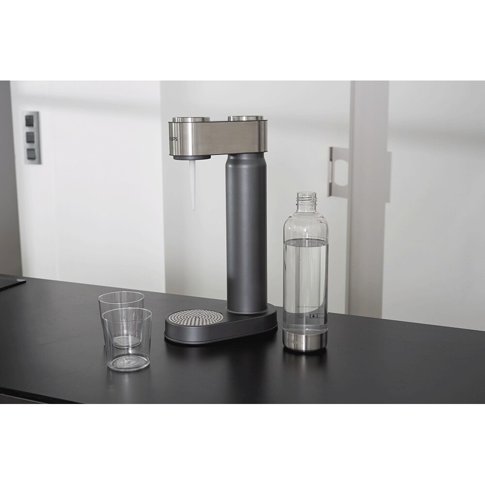 Aparat bauturi carbogazoase PHILIPS Viva 218617, alb-argintiu