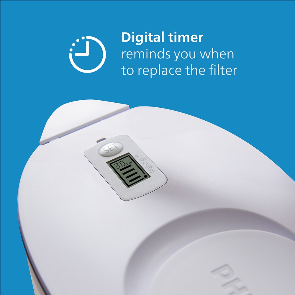 Cana filtranta PHILIPS 218627, 2.6l, alb-transparent