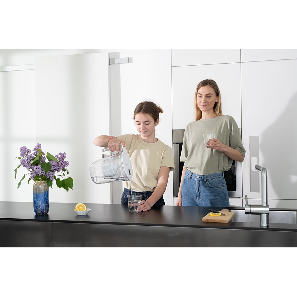 Cana filtranta PHILIPS + 3 filtre 225161, 2.6l, alb-transparent