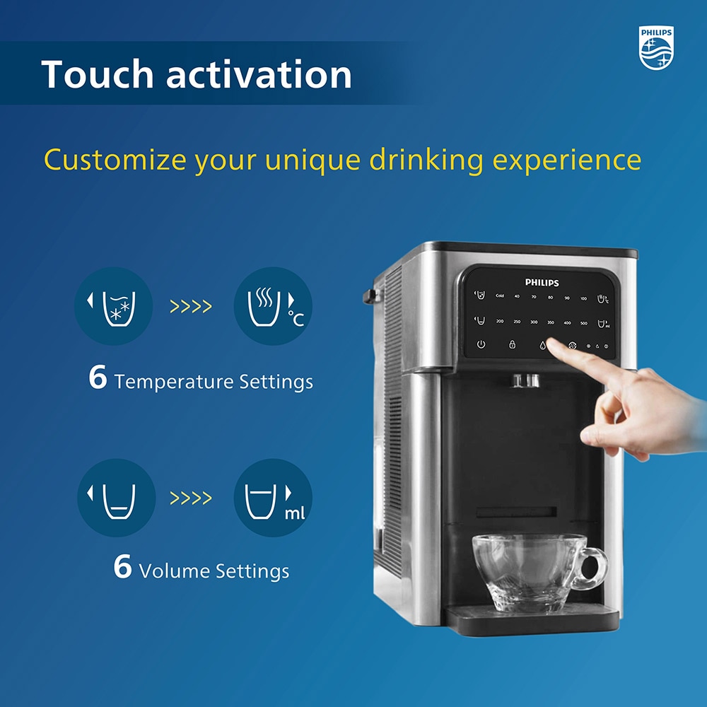 Dozator apa PHILIPS 227216, 2.8l, negru-argintiu