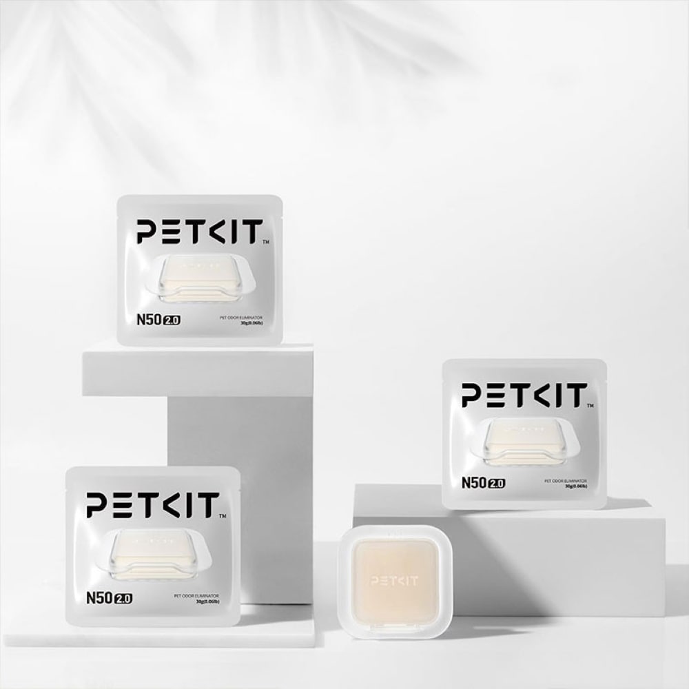 Odorizant litiera PETKIT N50 2.0, 3 bucati, bej