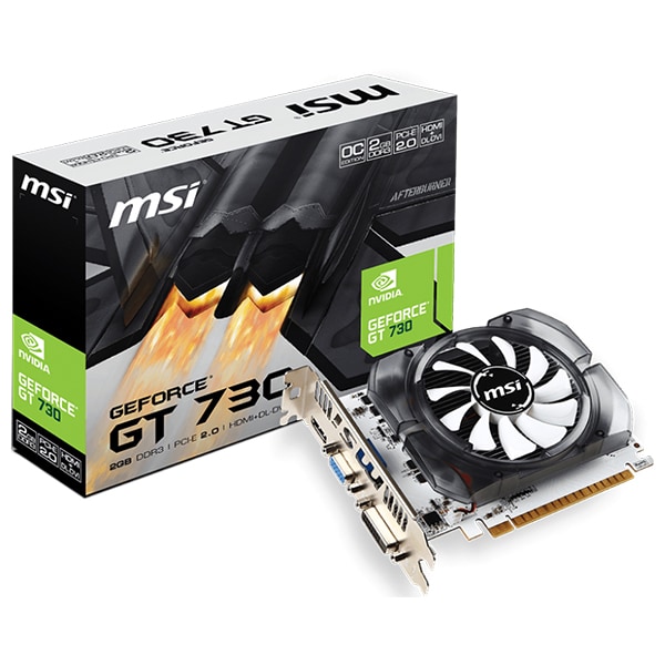 Placa video MSI NVIDIA GeForce GT 730, 2GB DDR3, 64bit, N730K-2GD3/OCV1