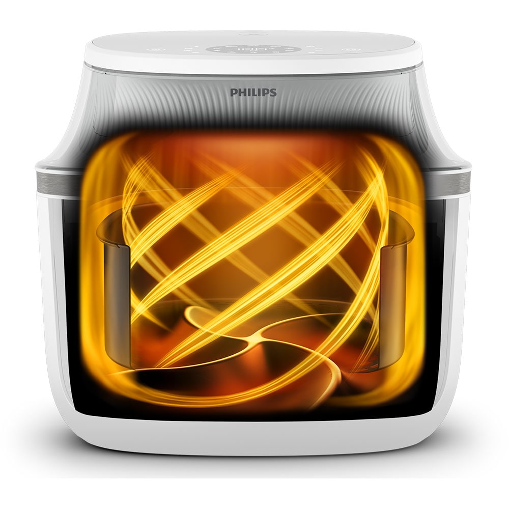Friteuza cu aer cald PHILIPS Seria 3000 NA341/10, 7.2l, 2000W, alb