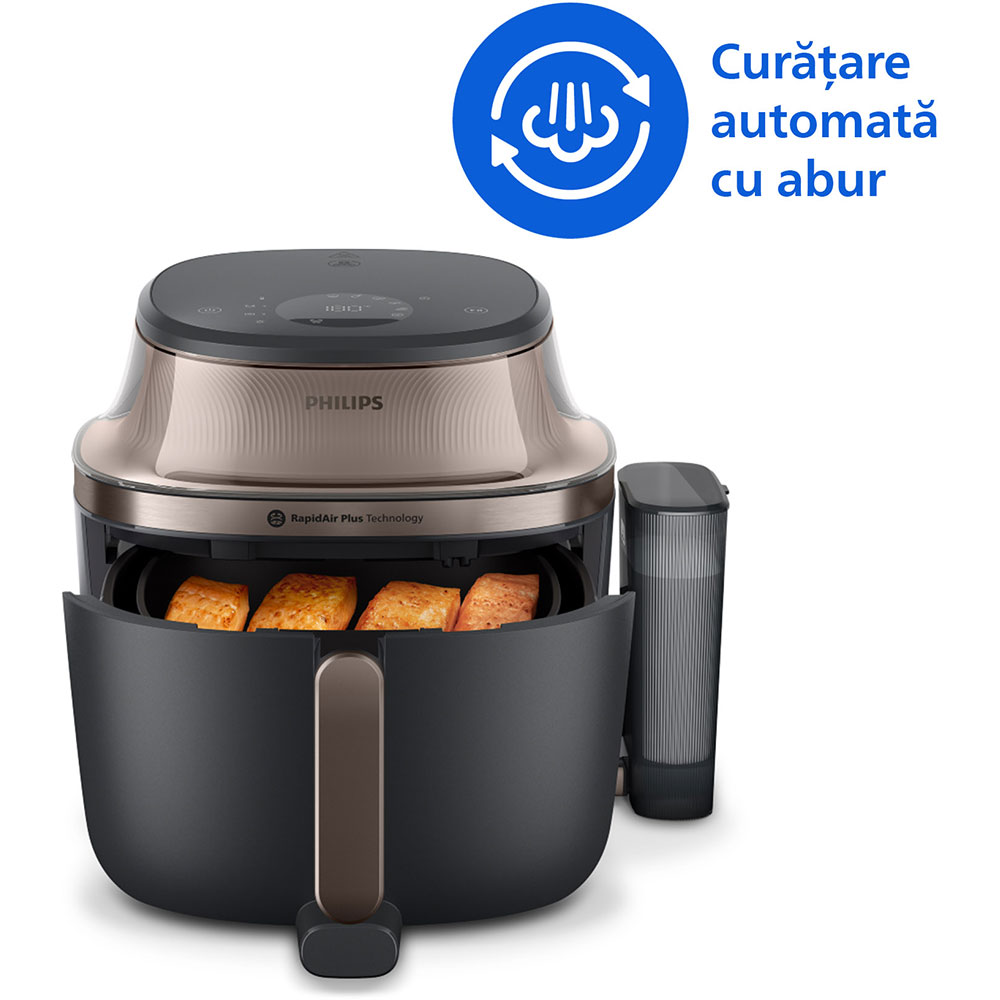 Friteuza cu aer cald PHILIPS Seria 5000 NA547/07, 7.2l, 2000W, negru