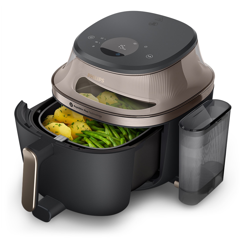 Friteuza cu aer cald PHILIPS Seria 5000 NA547/07, 7.2l, 2000W, negru