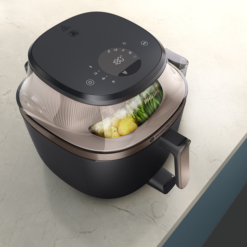 Friteuza cu aer cald PHILIPS Seria 5000 NA547/07, 7.2l, 2000W, negru