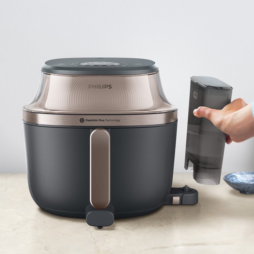 Friteuza cu aer cald PHILIPS Seria 5000 NA547/07, 7.2l, 2000W, negru