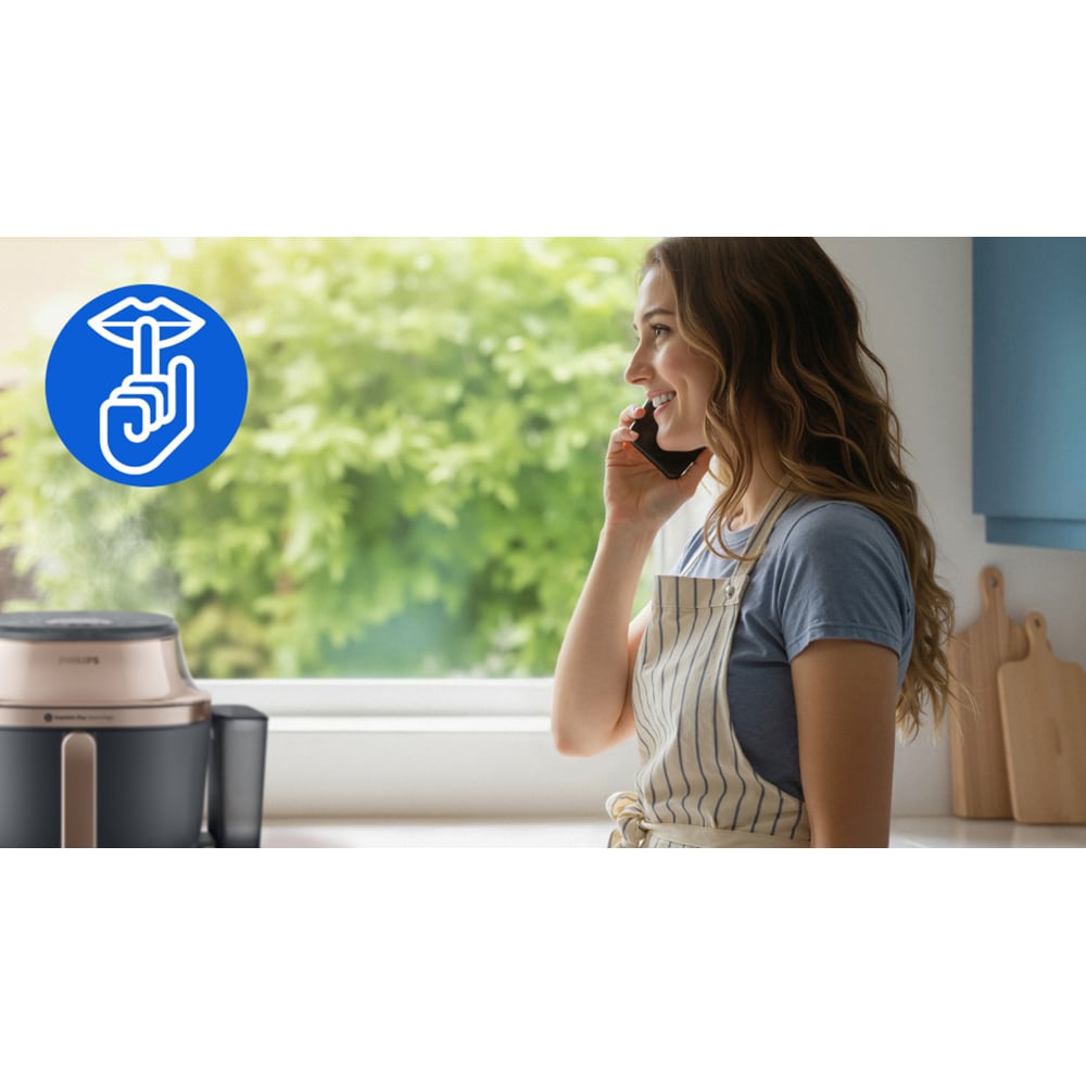 Friteuza cu aer cald PHILIPS Seria 5000 NA547/07, 7.2l, 2000W, negru