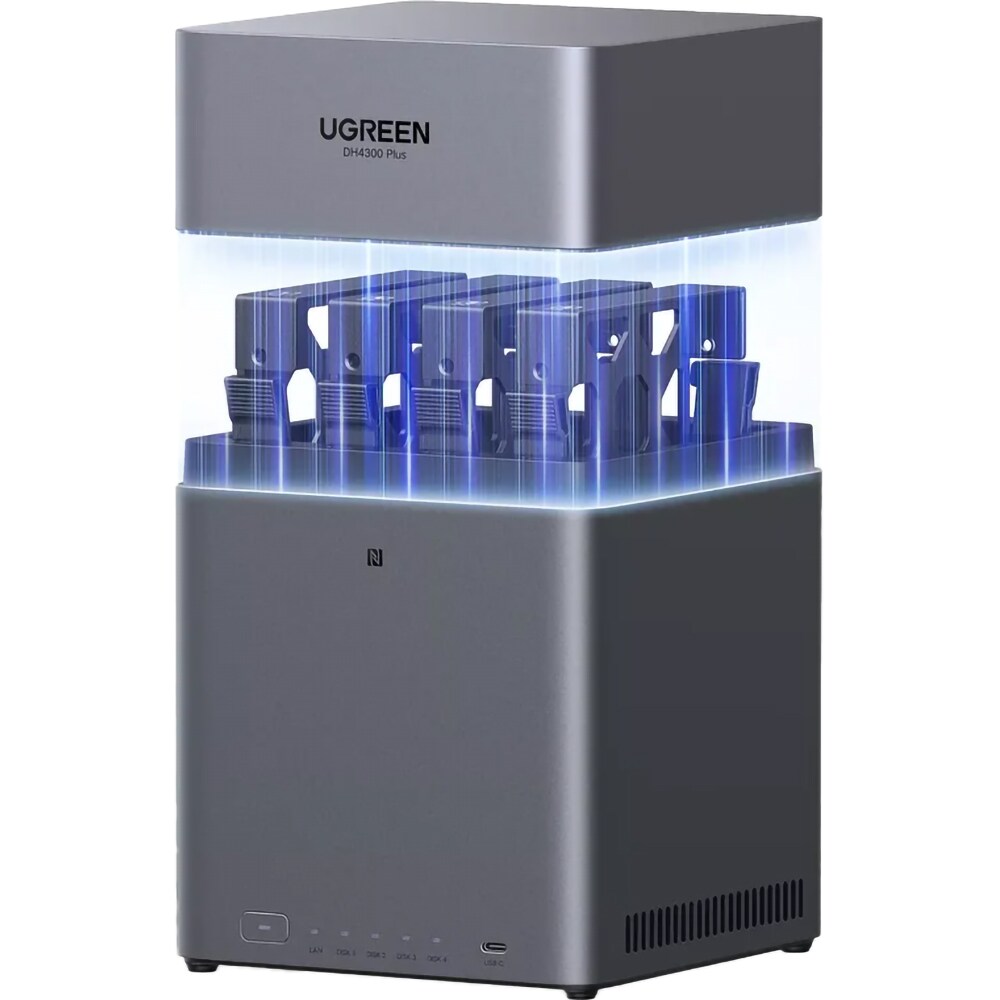 Network Attached Storage UGREEN DH4300 Plus, 2.0GHz, 8GB, 4-Bays, gri