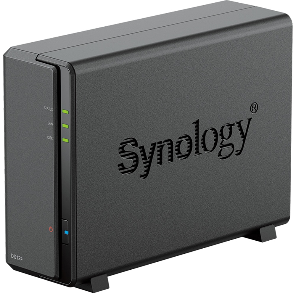 Network Attached Storage SYNOLOGY DS124, Realtek RTD1619B, 1.7GHz, 1GB, 1-Bays, negru