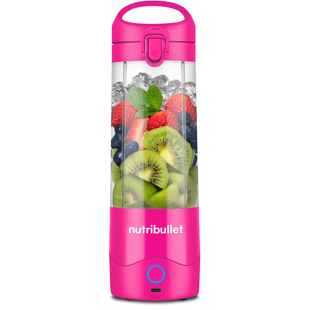 Blender portabil NUTRIBULLET NBP003BP, 0.47l, 1 treapta viteza, USB-C, roz