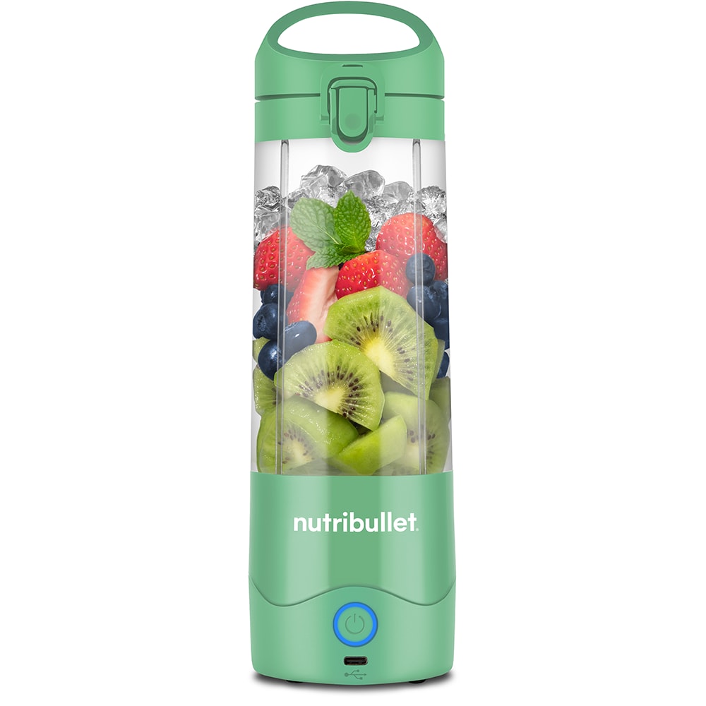 Blender portabil NUTRIBULLET NBP003LG, 0.47l, 1 treapta viteza, USB-C, verde