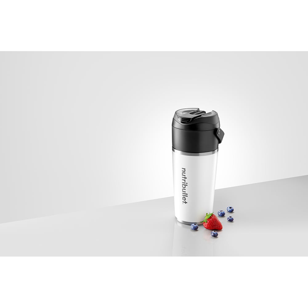 Blender portabil NUTRIBULLET NBP016W, 0.59l, 1 treapta viteza, USB-C, negru-argintiu