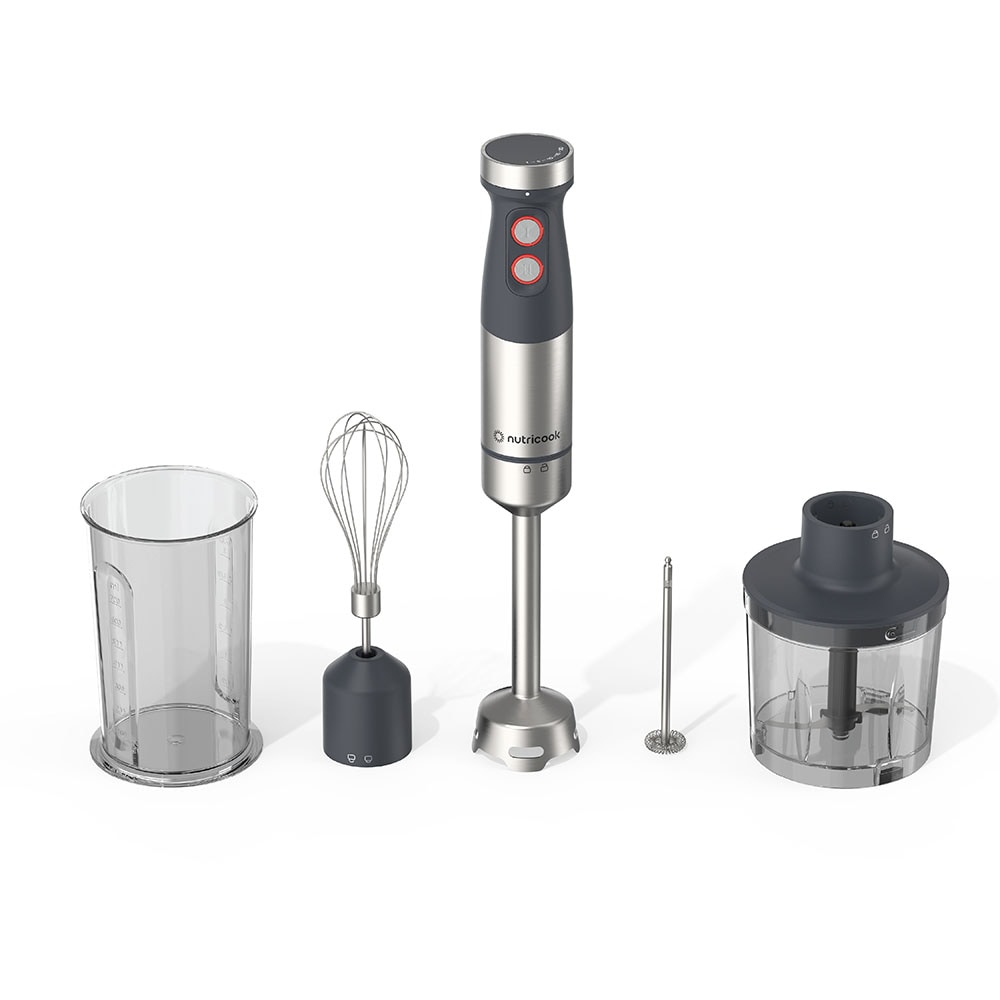 Mixer vertical NUTRICOOK NC-HB100EU, 0.7l, 1200W, 20 trepte viteza, negru-argintiu