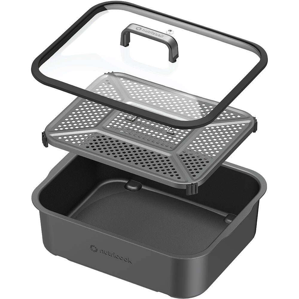 Multicooker NUTRICOOK Revolution NC-RG600EU, 8.5l, 1760W, 12 programe, argintiu-negru