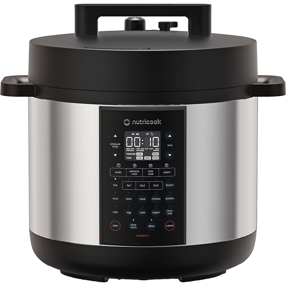 Multicooker NUTRICOOK Smart Pot 3 NC-SP330EU, 8l, 1500W, 17 programe, argintiu-negru