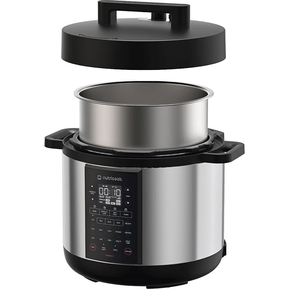 Multicooker NUTRICOOK Smart Pot 3 NC-SP330EU, 8l, 1500W, 17 programe, argintiu-negru