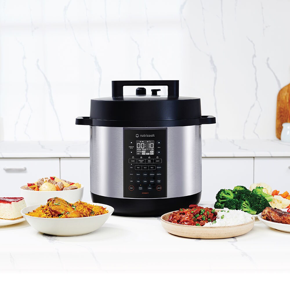 Multicooker NUTRICOOK Smart Pot 3 NC-SP330EU, 8l, 1500W, 17 programe, argintiu-negru