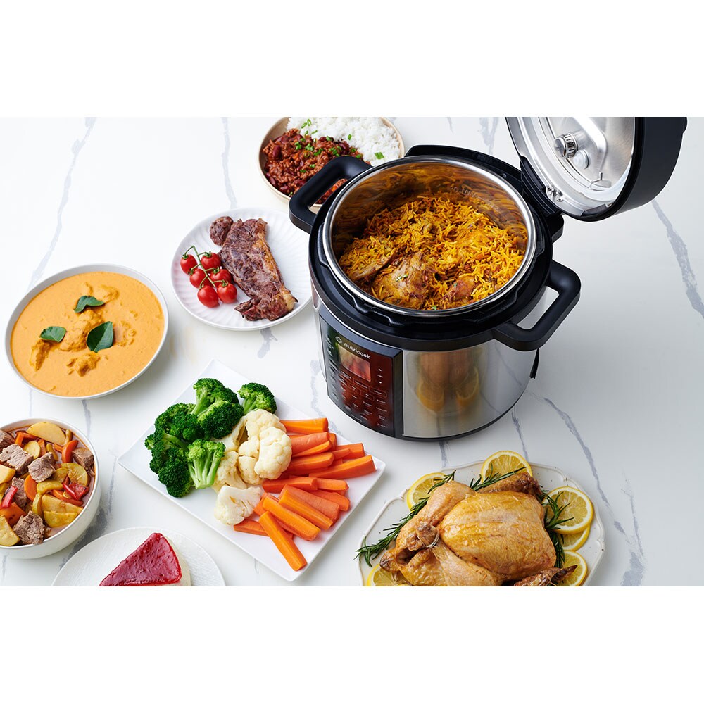 Multicooker NUTRICOOK Smart Pot 3 NC-SP330EU, 8l, 1500W, 17 programe, argintiu-negru