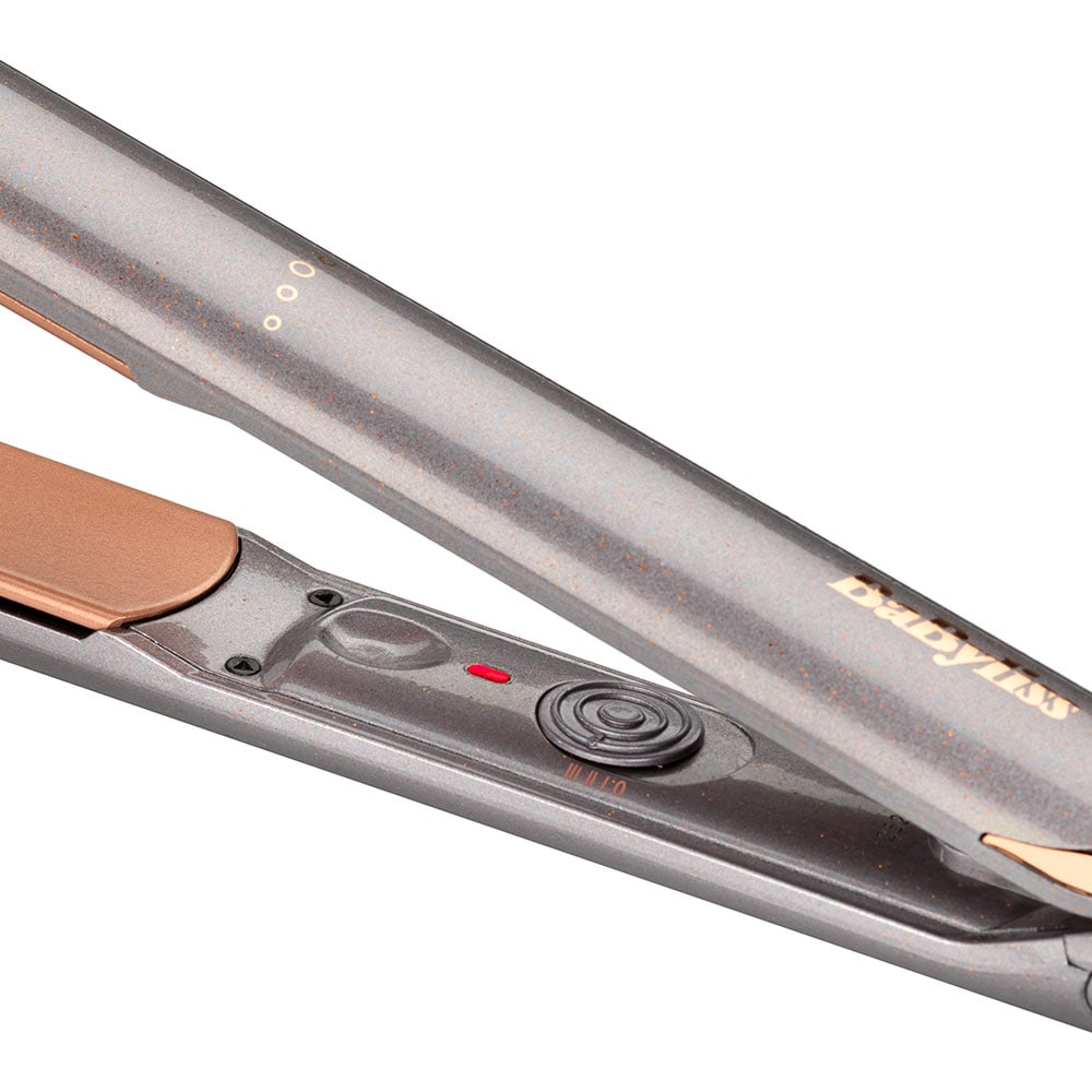 Placa de indreptat parul BABYLISS 2598NPE, 235 grade, invelis ceramic, gri