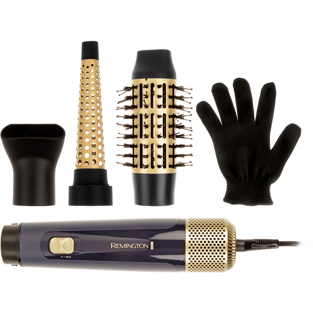Perie cu aer cald REMINGTON Sapphire Luxe AS5805, 1000W,  2 viteze, 1 treapta temperatura, Invelis Ceramic, albastru