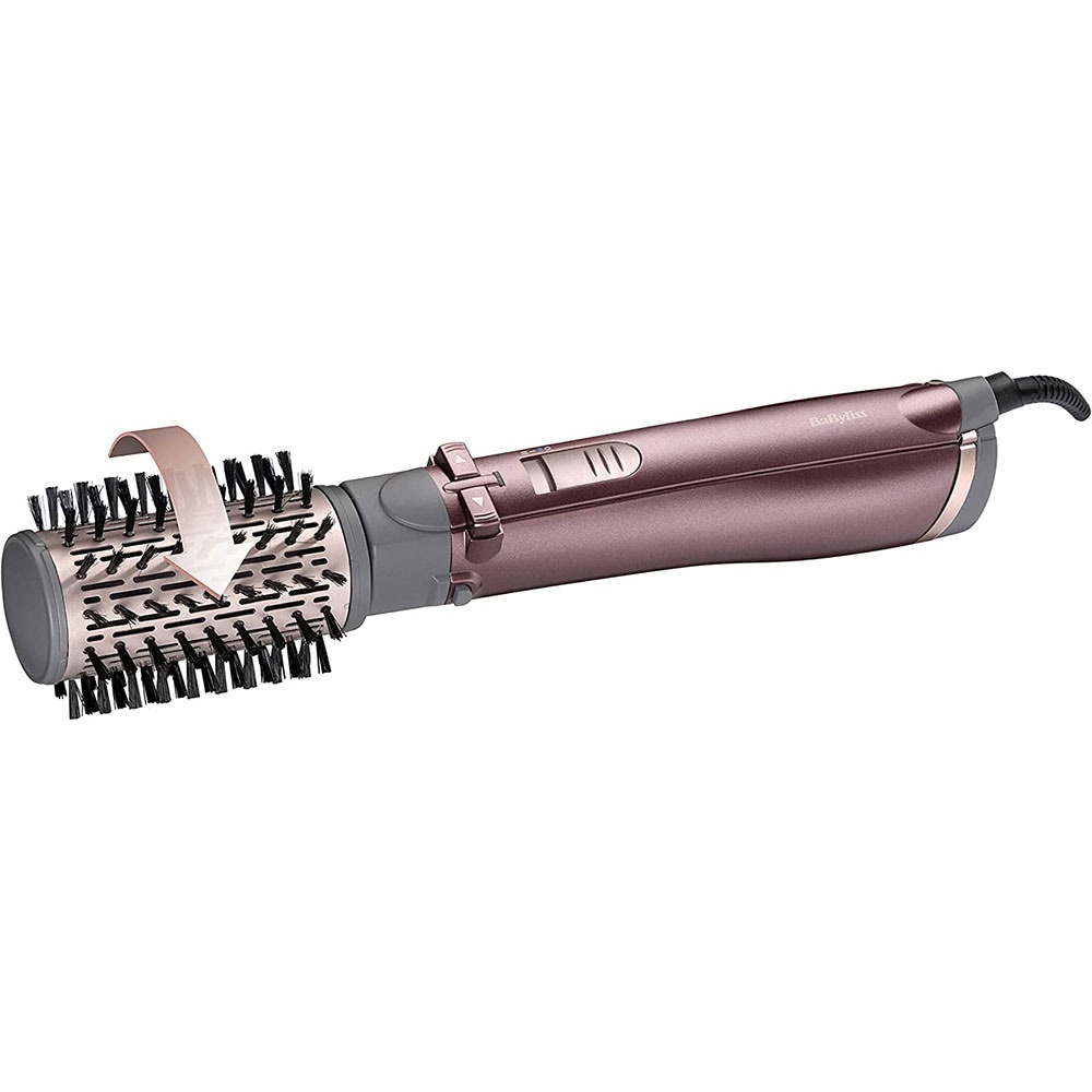 Perie rotativa BABYLISS Beliss Big Hair AS960E, 1000W, 2 viteze, 2 trepte temperatura, roz