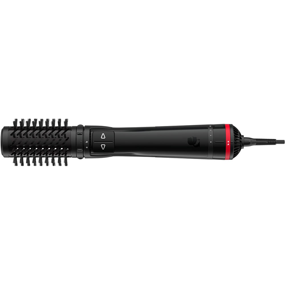 Perie rotativa ROWENTA X Karl Lagerfeld CF952LF0, 1000W, 2 viteze, 2 trepte temperatura, Invelis Keratina, negru-rosu