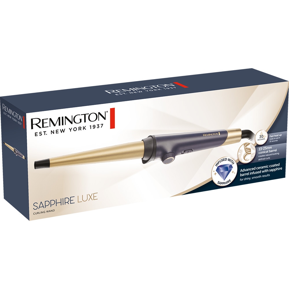 Ondulator REMINGTON Sapphire Luxe CI5805, 200 grade, invelis ceramic, albastru