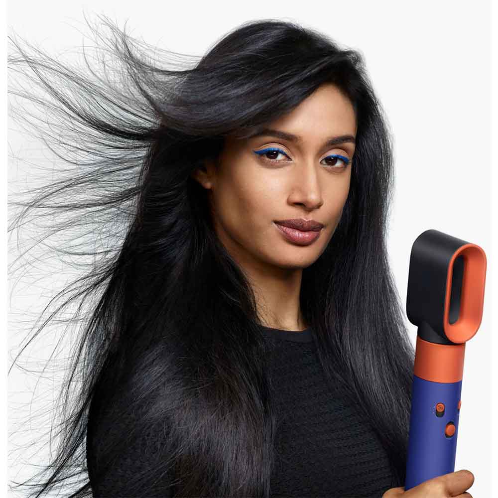 Trusa coafat Multistyler DYSON Airwrap HS08, 90 grade, invelis ceramic, albastru topaz