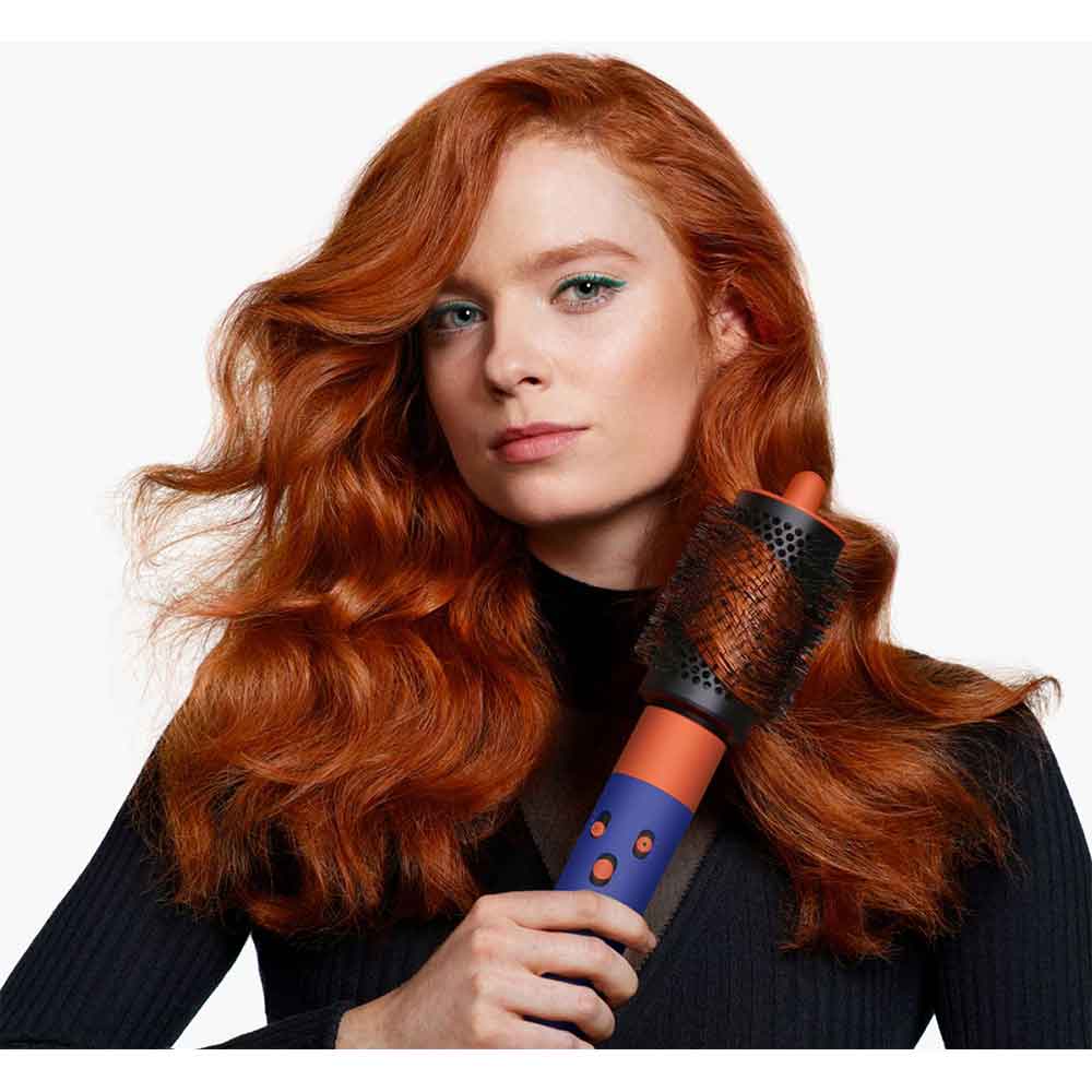 Trusa coafat Multistyler DYSON Airwrap HS08, 90 grade, invelis ceramic, albastru topaz