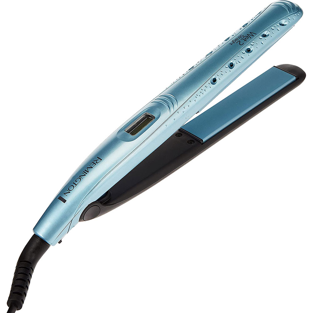 Placa de indreptat parul REMINGTON Wet2Straight S7300, 230 grade, LCD, invelis ceramic, verde