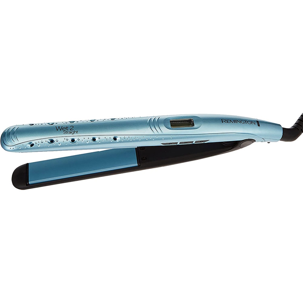 Placa de indreptat parul REMINGTON Wet2Straight S7300, 230 grade, LCD, invelis ceramic, verde