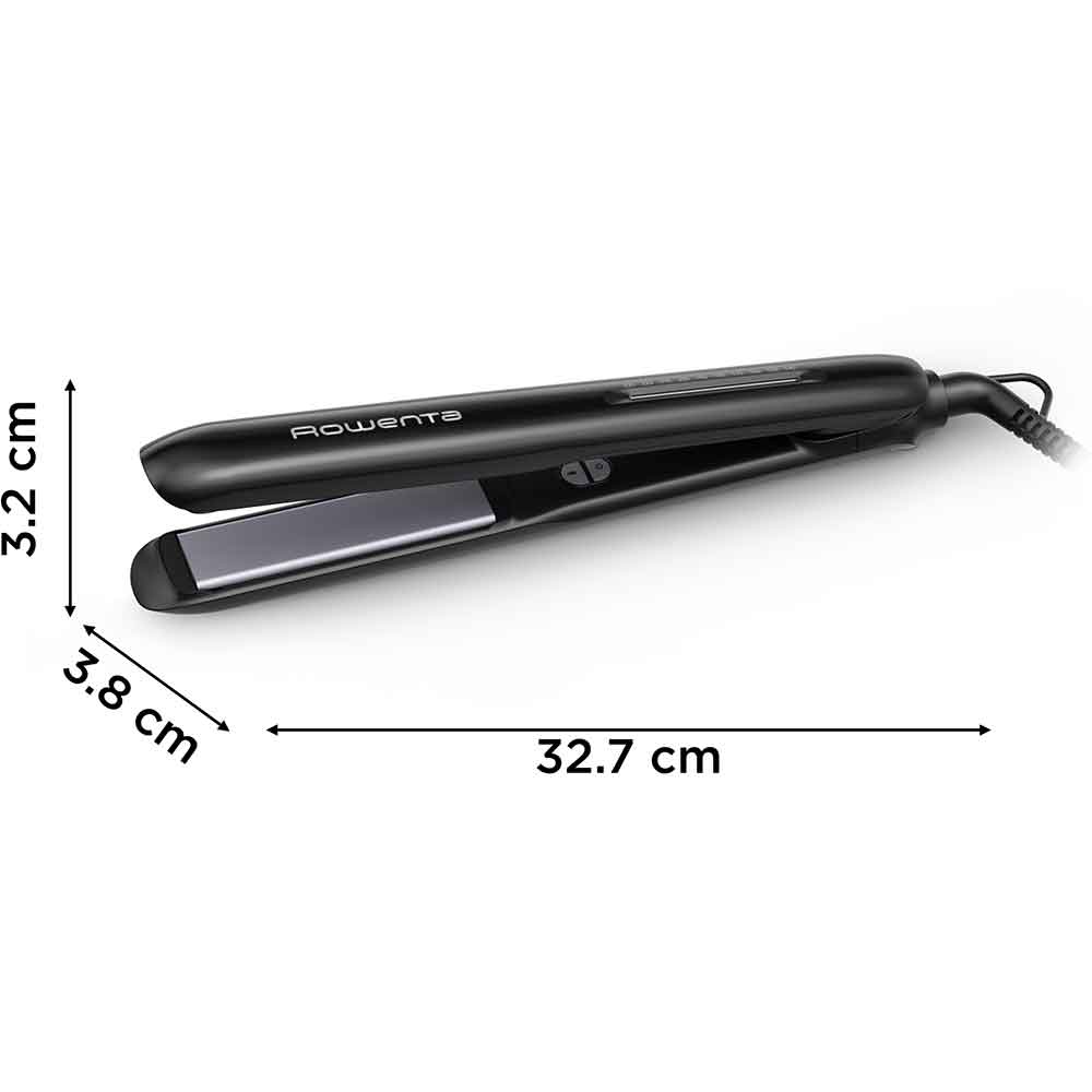 Placa de indreptat parul ROWENTA Optiliss+SF3320F0, 230 grade, invelis ceramic, negru