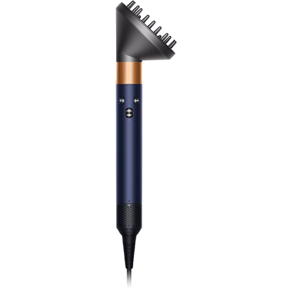 Ondulator Multistyler Dyson HS05 Airwrap Complete Long Volumise, 90 grade, invelis ceramic, albastru de Prusia-cupru