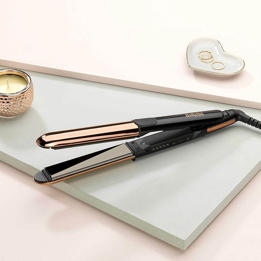 Placa de indreptat parul BABYLISS Straight&Curl brilliance ST482E, 235 grade, negru