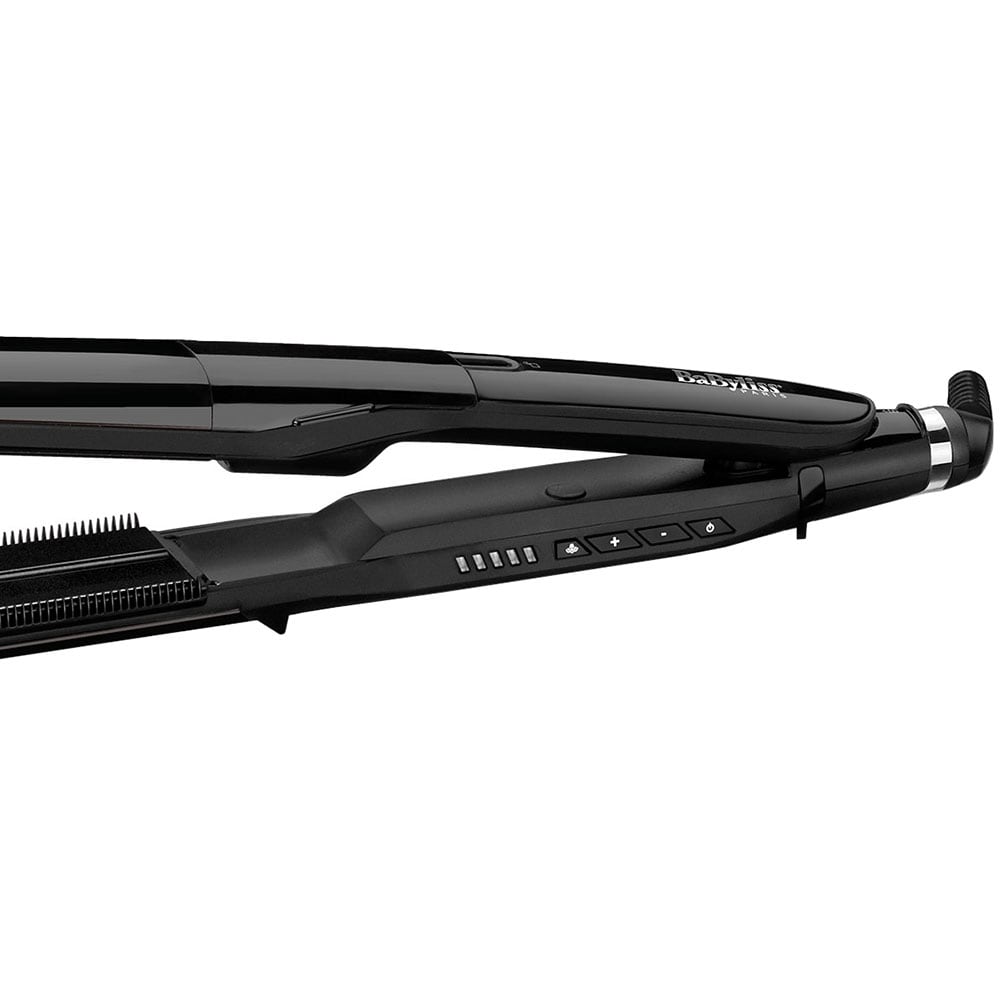 Placa de indreptat parul BABYLISS Steam Straight ST492E, 230 grade, invelis ceramic, negru
